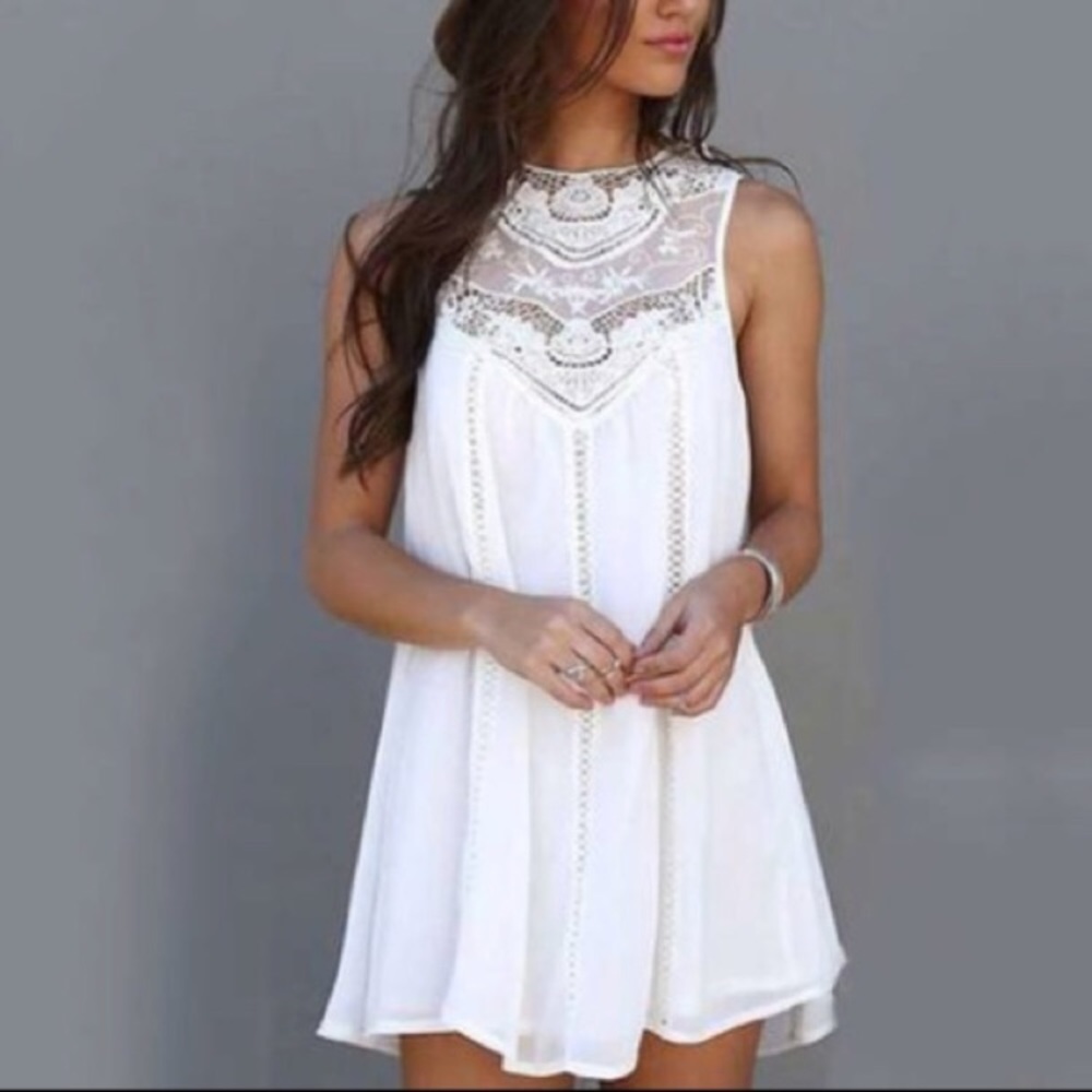 White Leo Rosi Dress